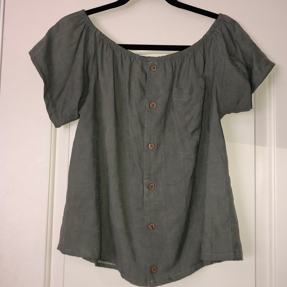Urban Outfitters off the shoulder top.